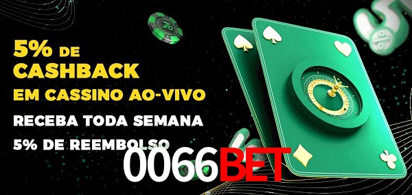 Promoções do cassino ao Vivo 0066bet